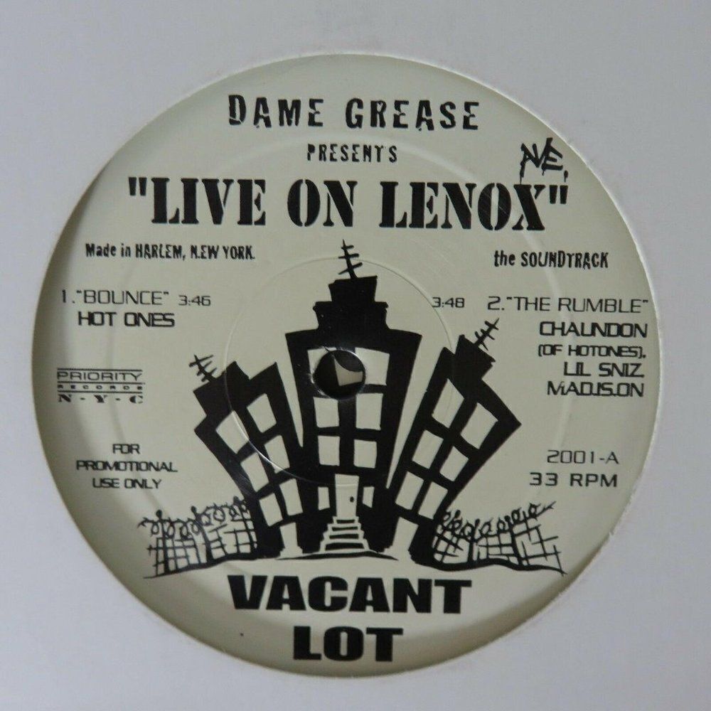 Live On Lenox Vacant Lot Promo Record Album Vinyl LP